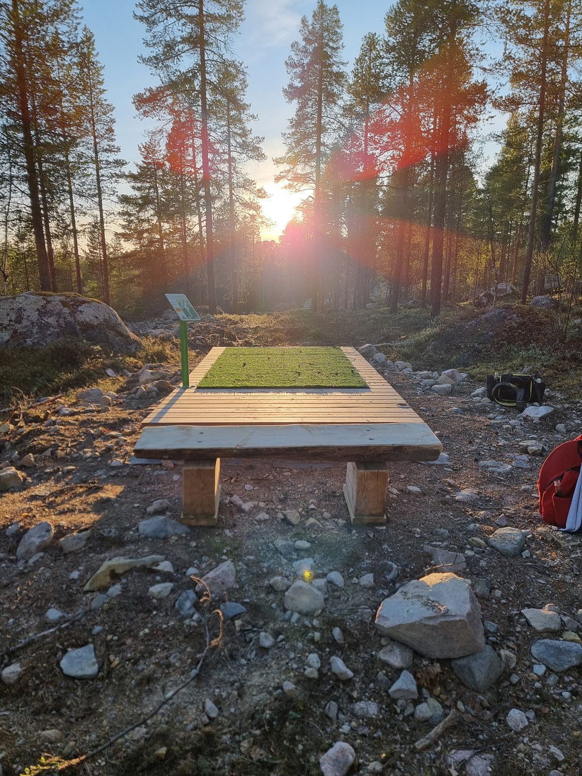 Tee på hål 16.