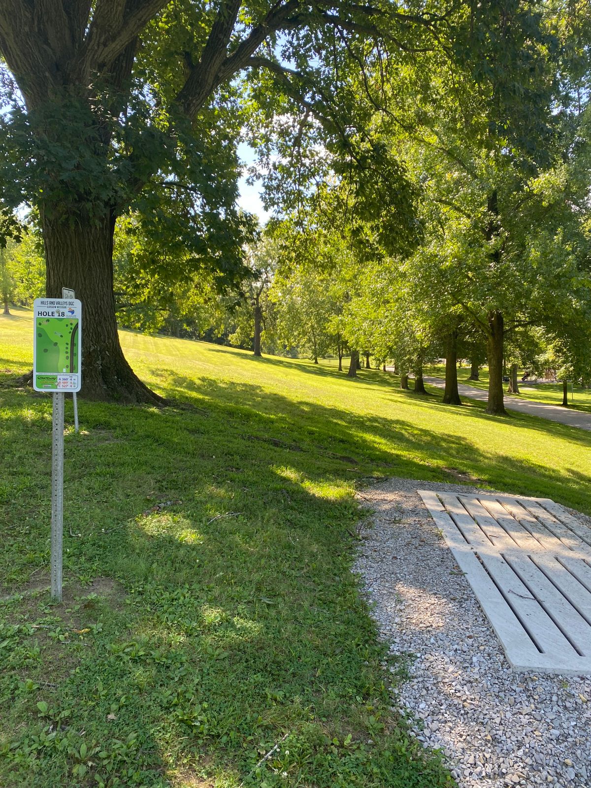 Hole 18 tee pad