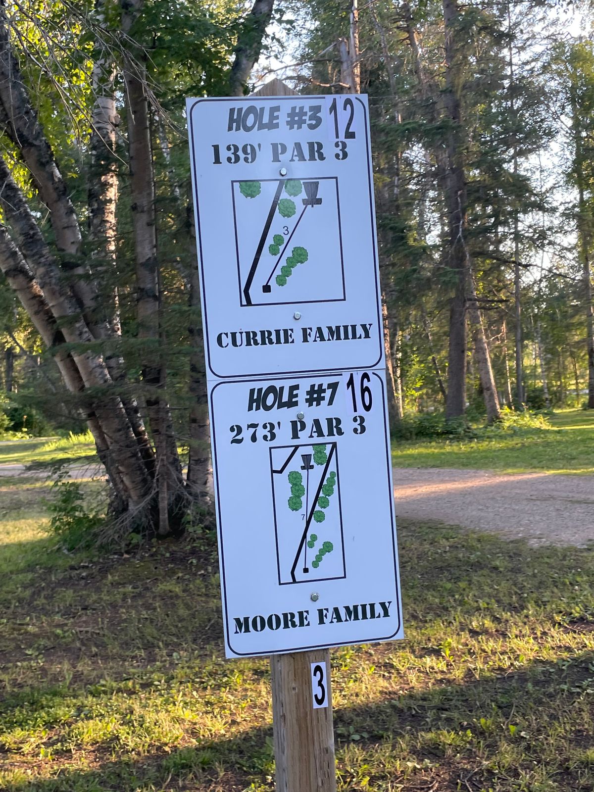 Added numbers are for the new back 9. If they are on the Main 9 sign, they follow the same path.