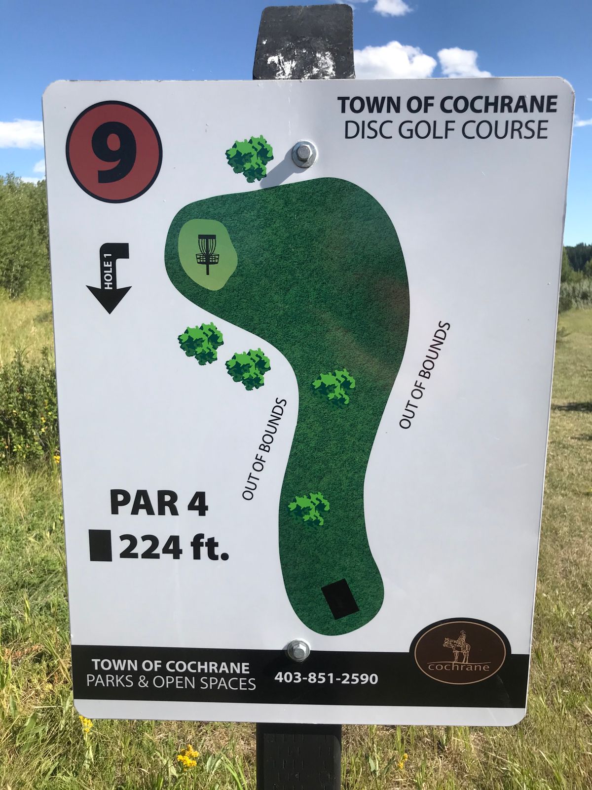 Hole 9 layout