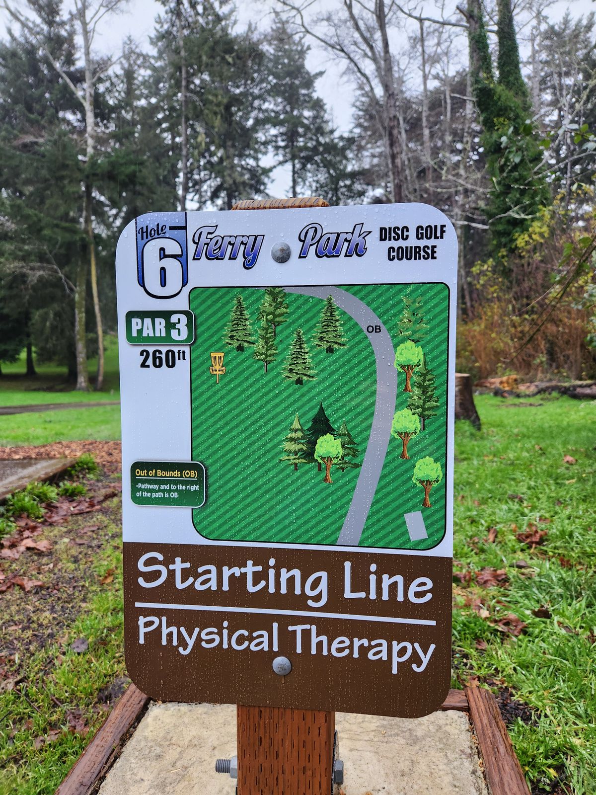 Hole 6 Tee Sign