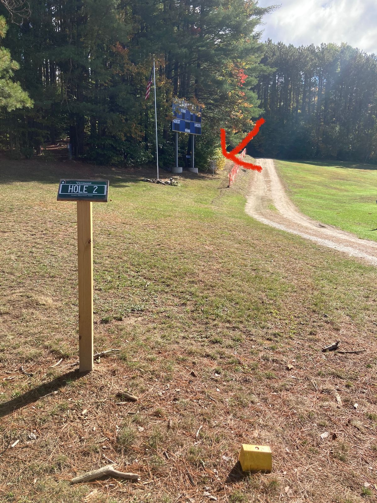 Hole 2 tee