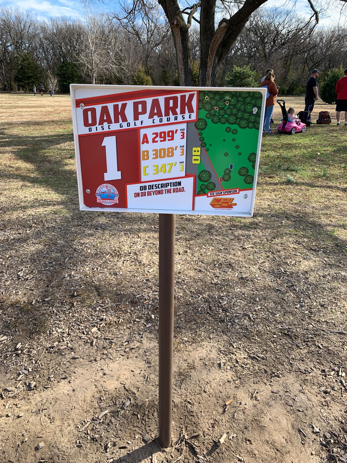 New tee signs in place
