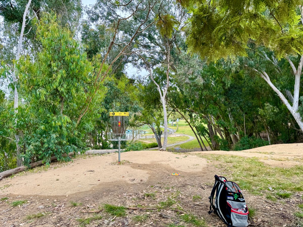 Top of  the hill.