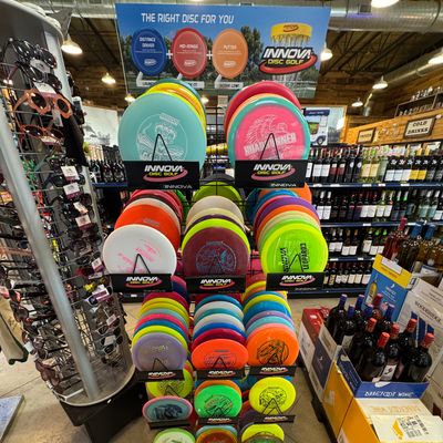 Good selection of Innova disc for a gas station/general store. Definitely worth a stop by if you bag Innova disc.