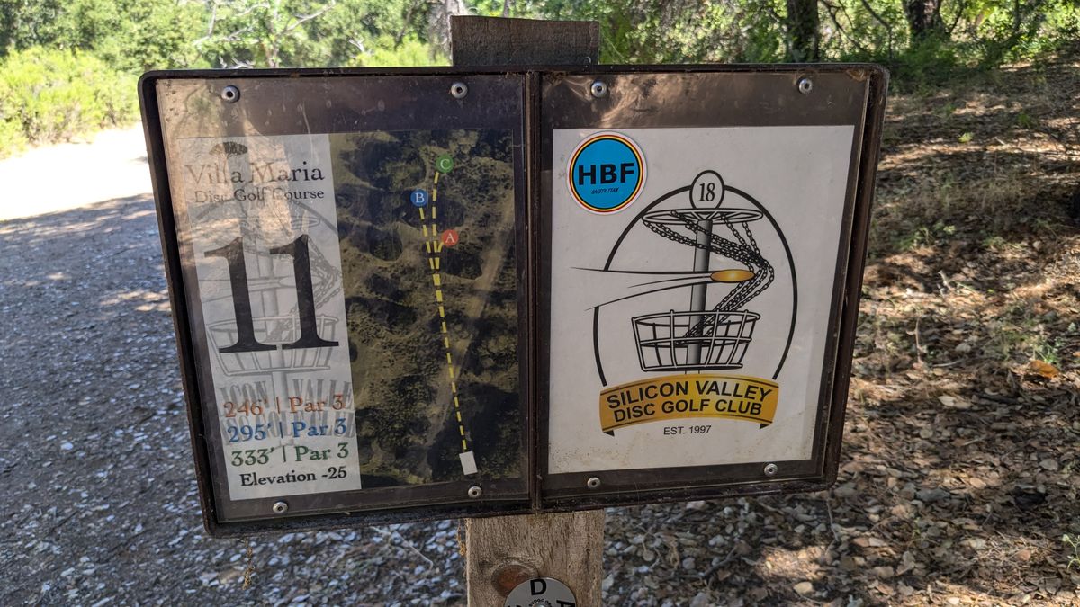 Hole 11 Tee Sign