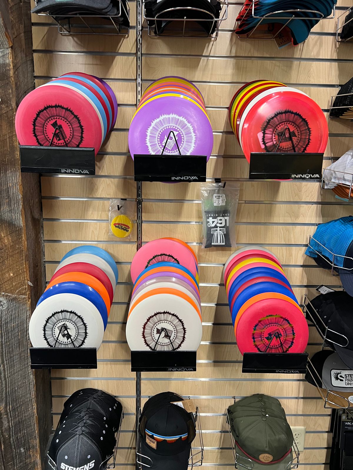 Plenty of Stevens Pass branded Innova available at the retail shop.