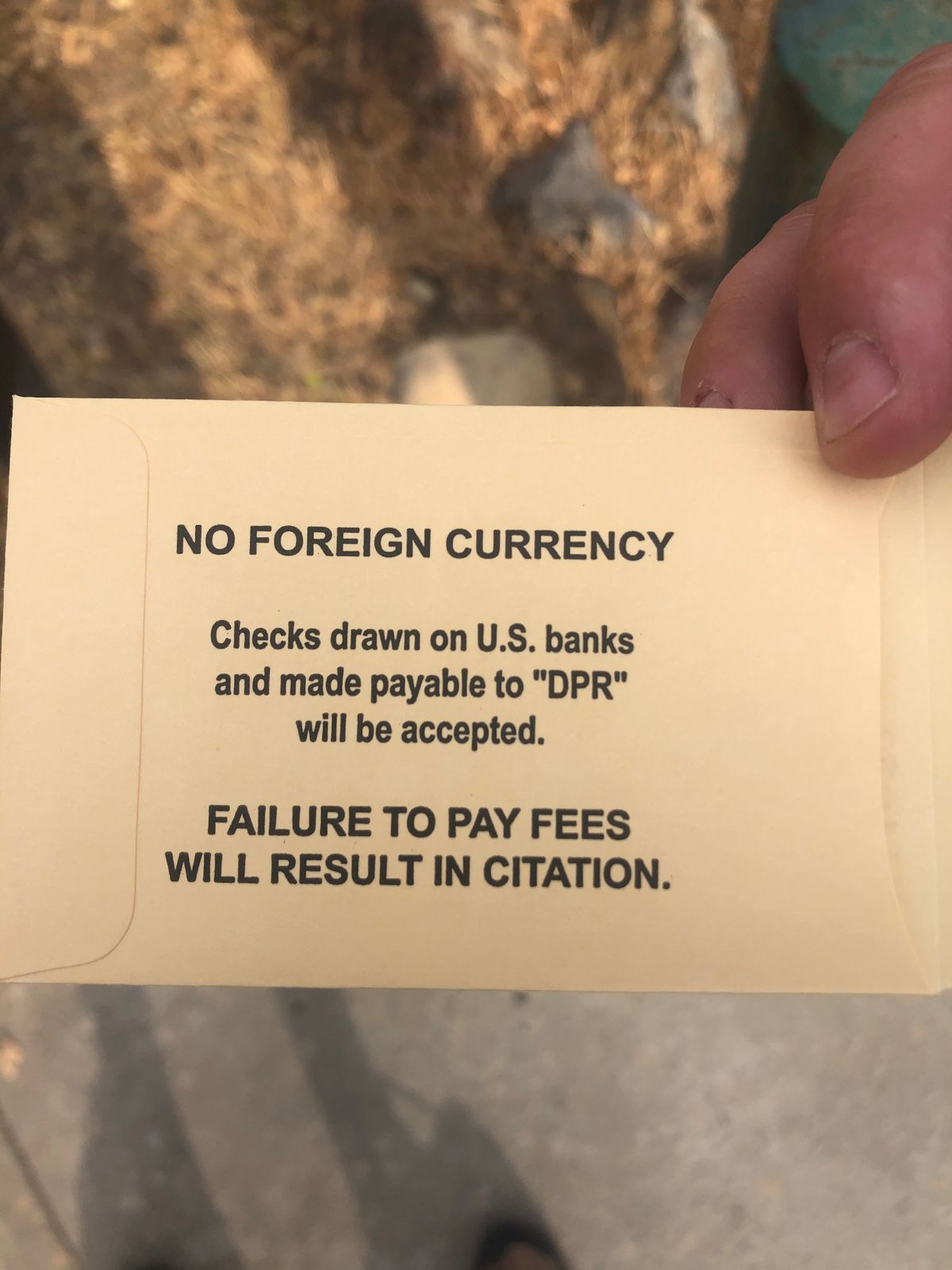 Parking is cash only.