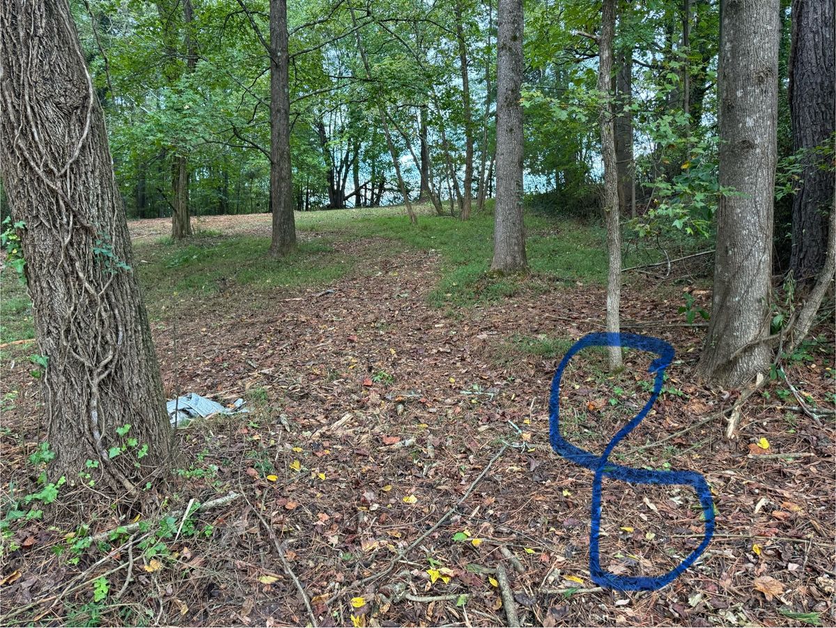 Hole 17 during design phase tee has since been moved back 130 feet to road for long uphill shot