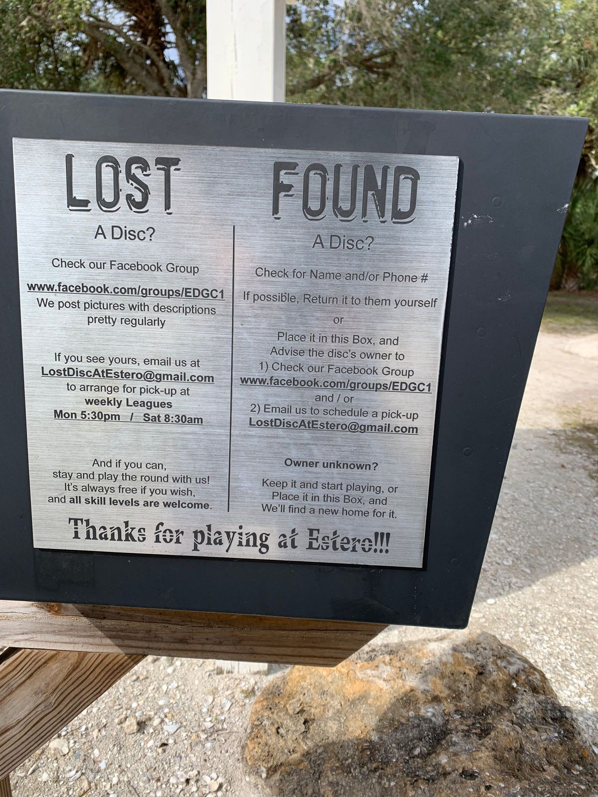 Very nice lost and found box with great instructions.