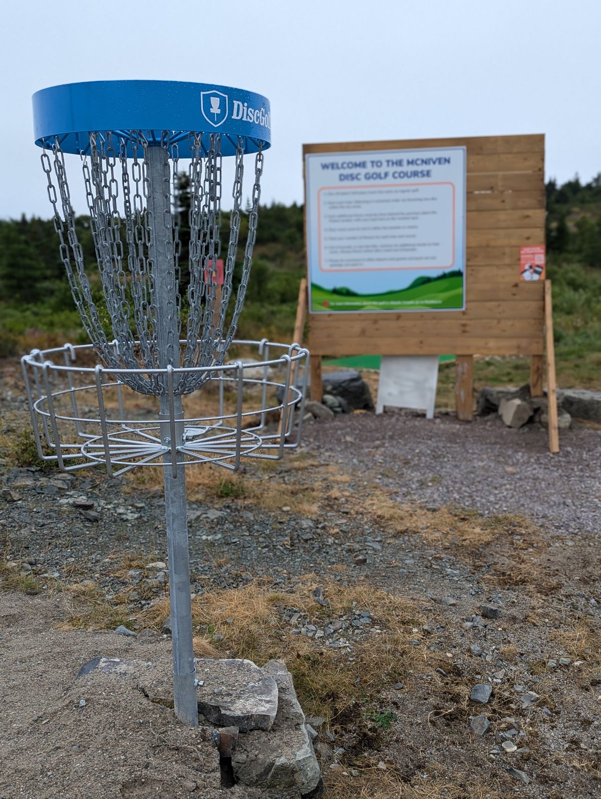 Practice Basket and welcome sign by Tee #1