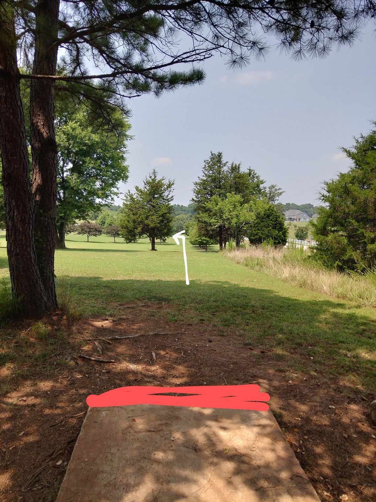 View from short tee box.