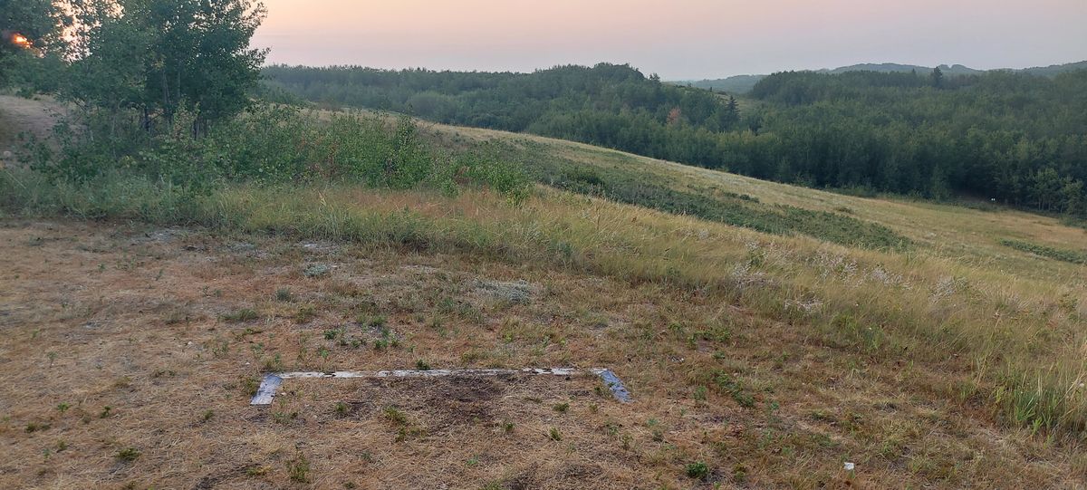 Tee pad 3 watch Disc closely landing over the hill side.☘🌱🍃🌿