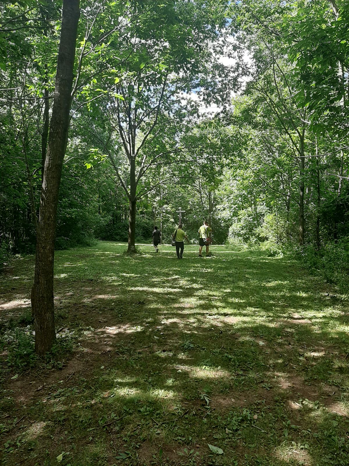 After the curve on hole 8