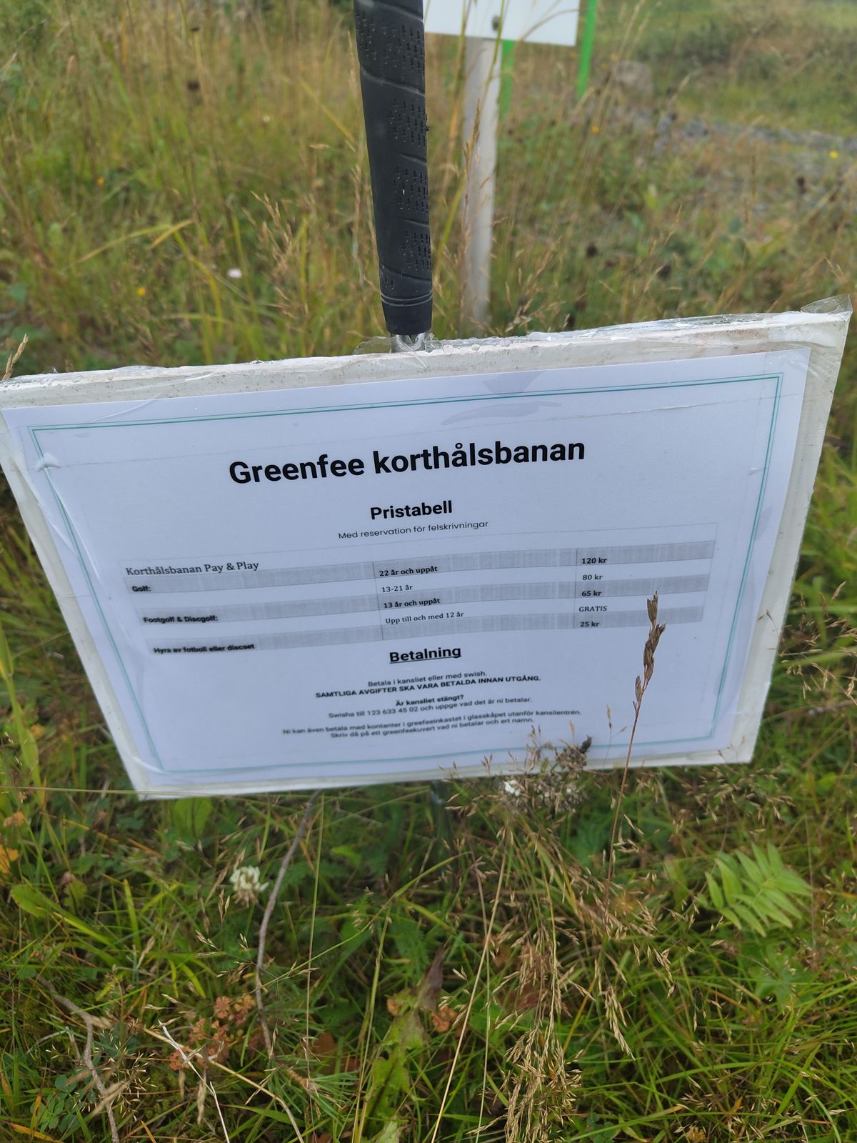 Green fee.