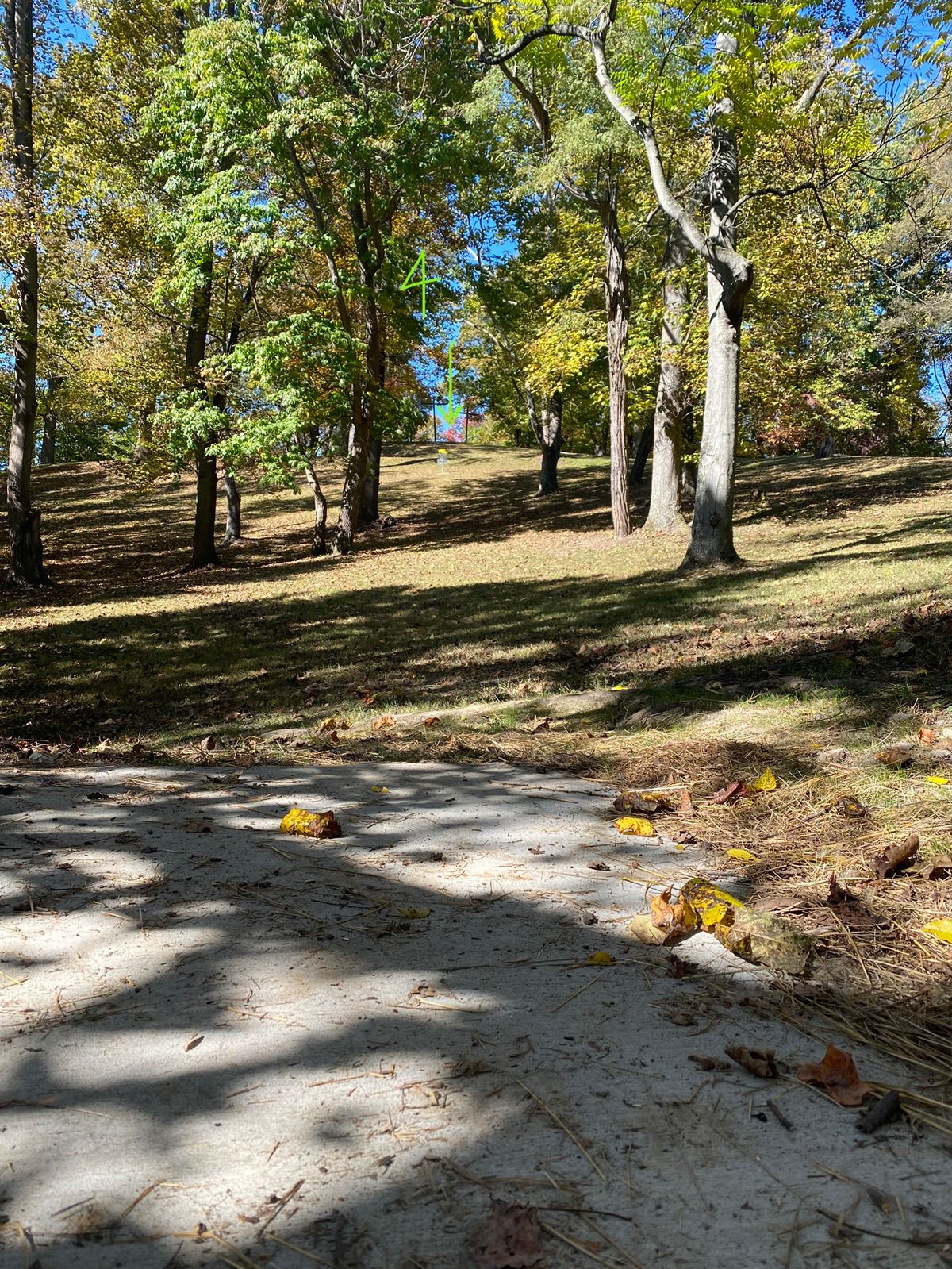 Hole 4 from tee pad