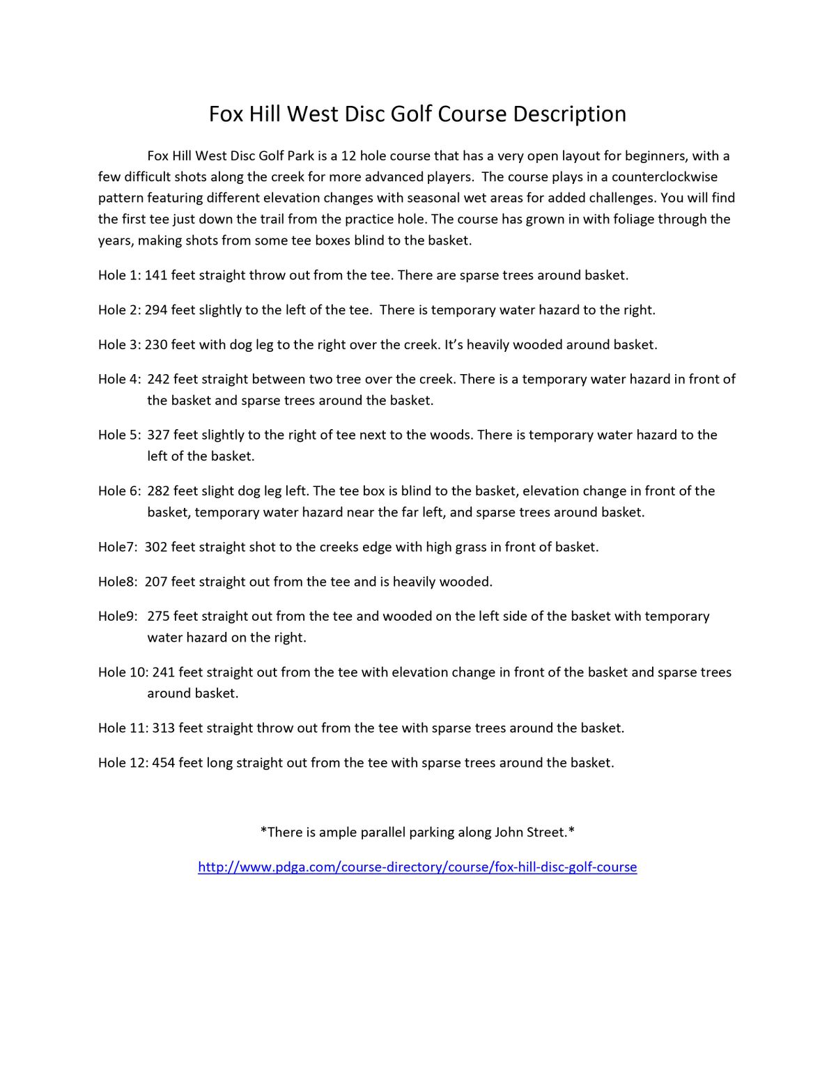Course description