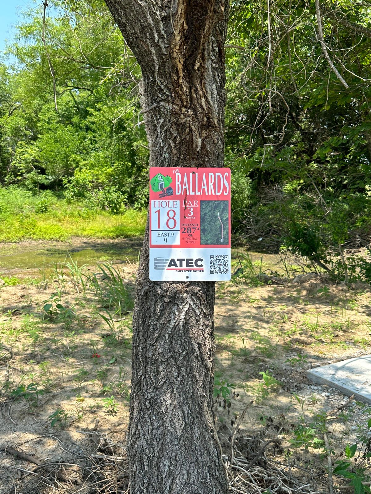 18 Tee Sign