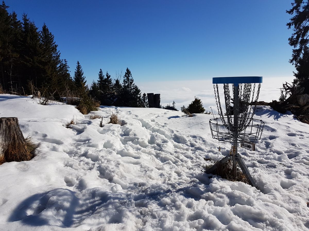 Hole 14, nice playing in the winter, Jannuary 2021