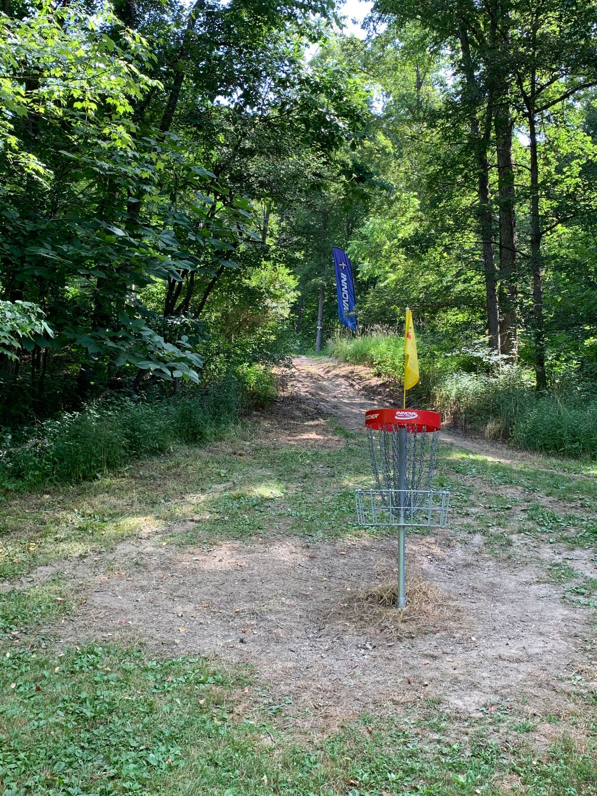 Red Basket in Hole 9A pin