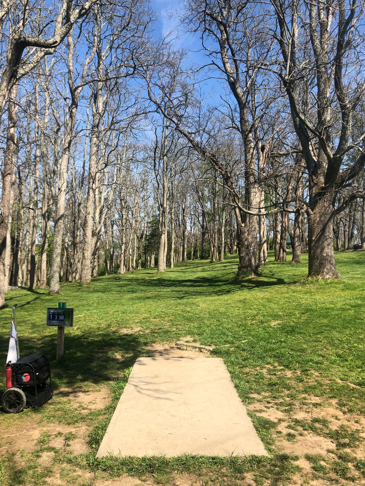 Hole 1 tee