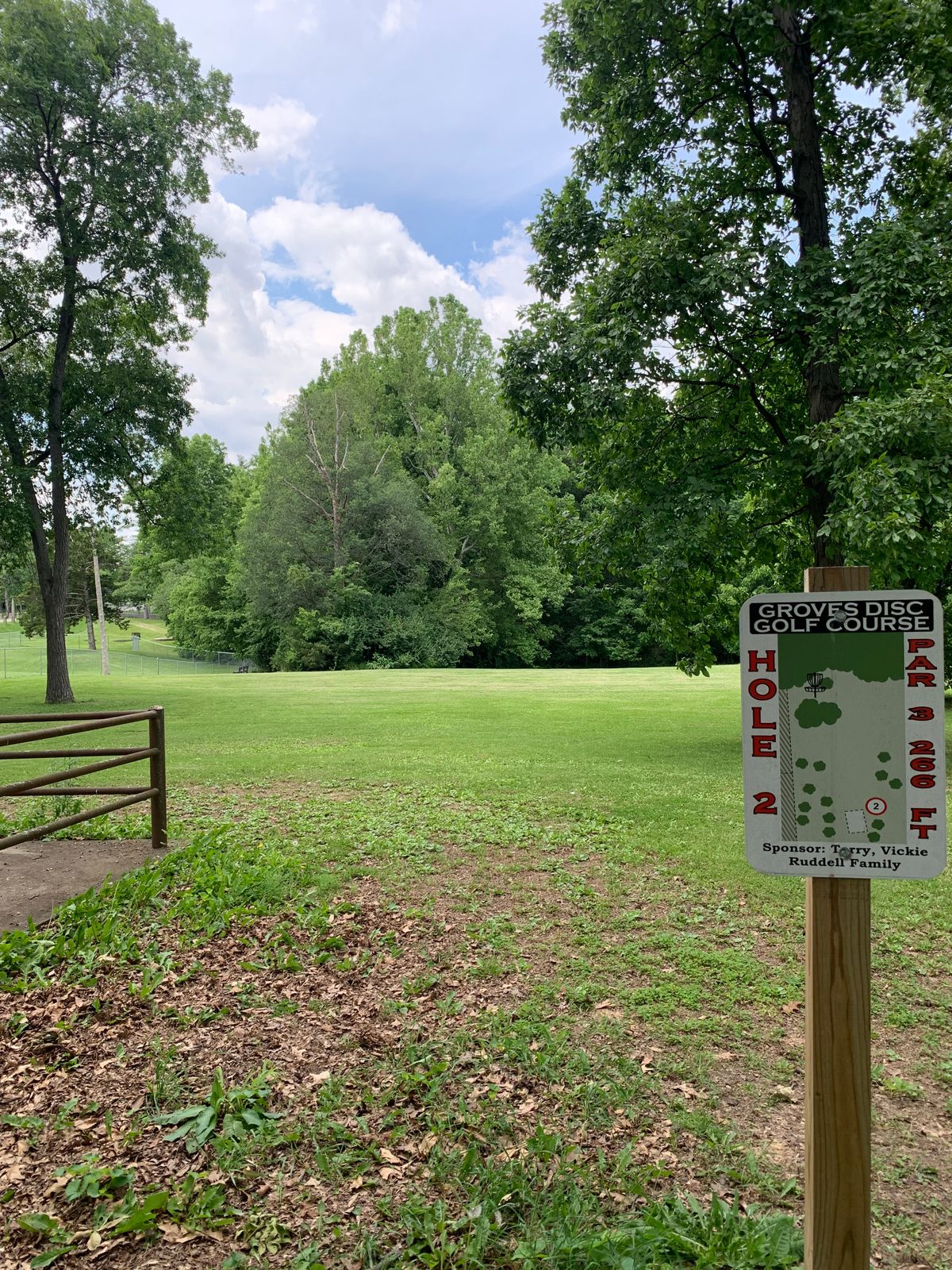 Hole 2 tee pad