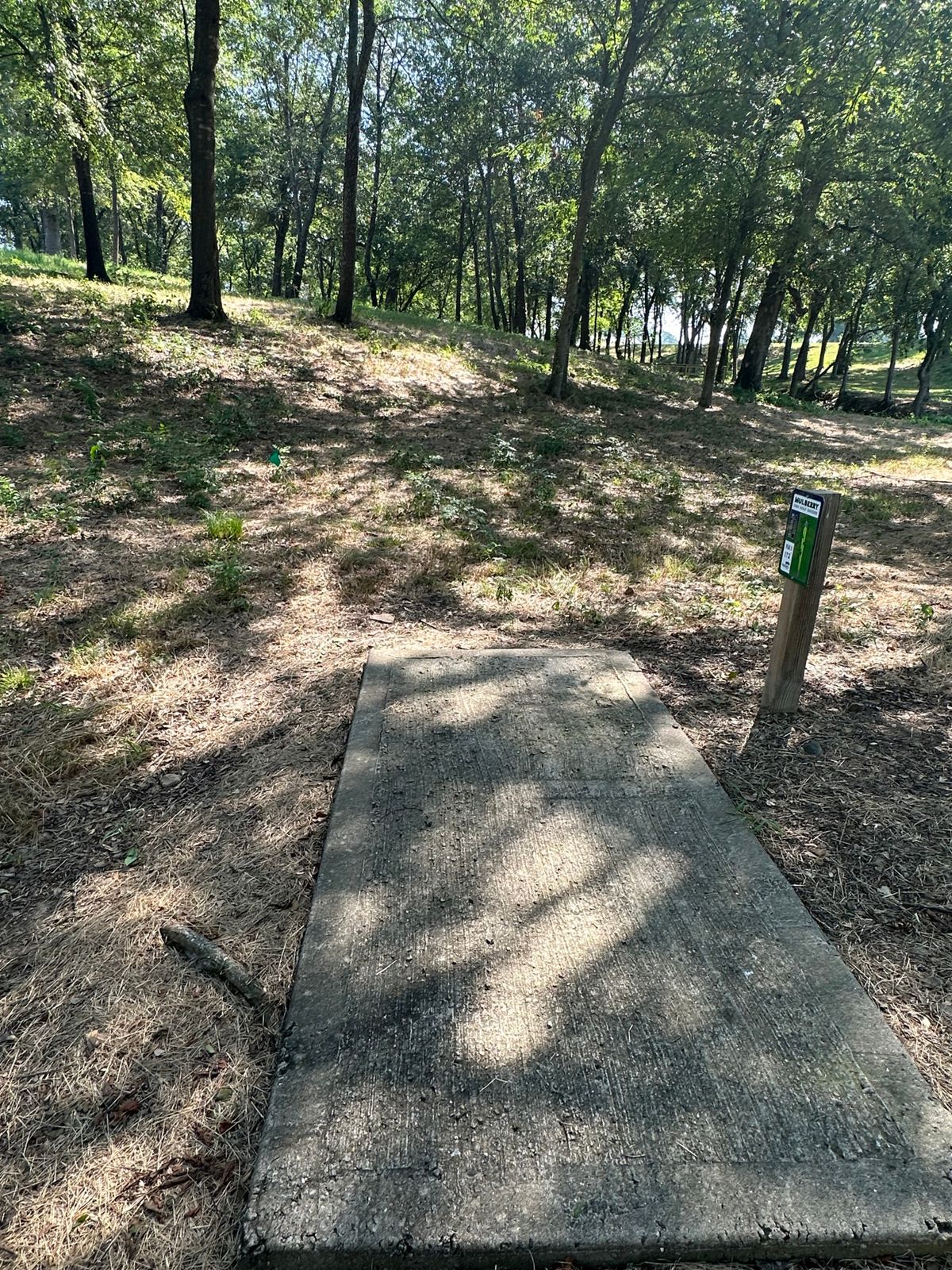 Hole 2 Tee Pad Mulberry Arkansas Disc Golf Course
