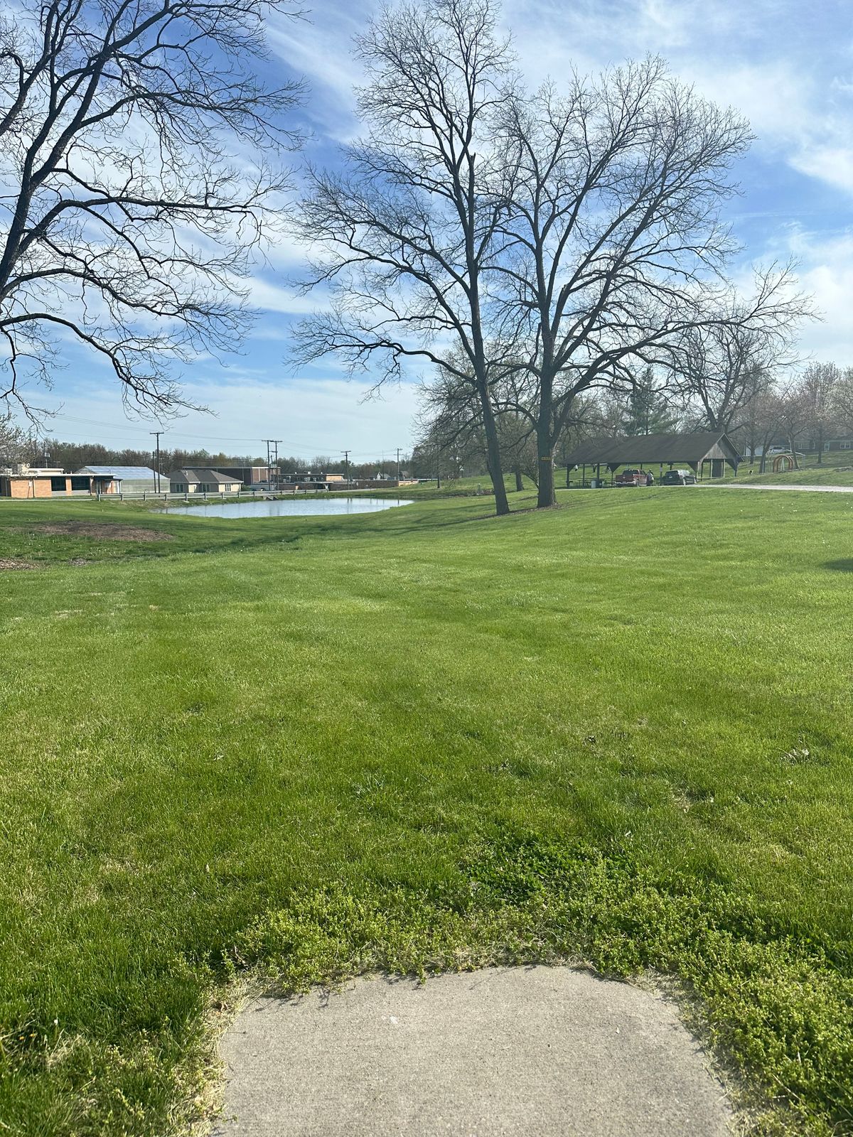 Hole 1 from tee pad
