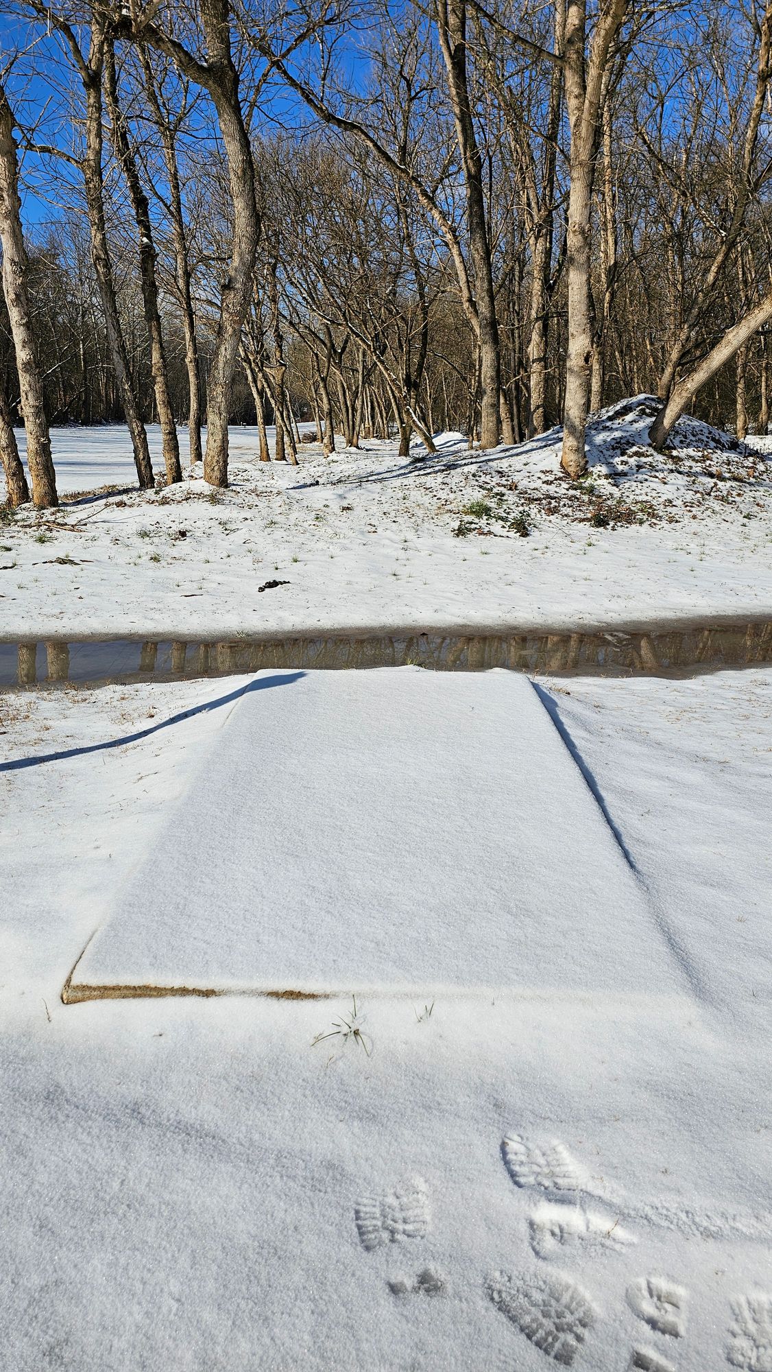 Hole 12 SNOW!
