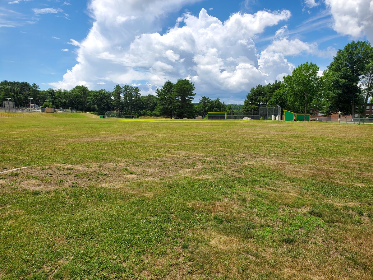Open shot across baseball field.