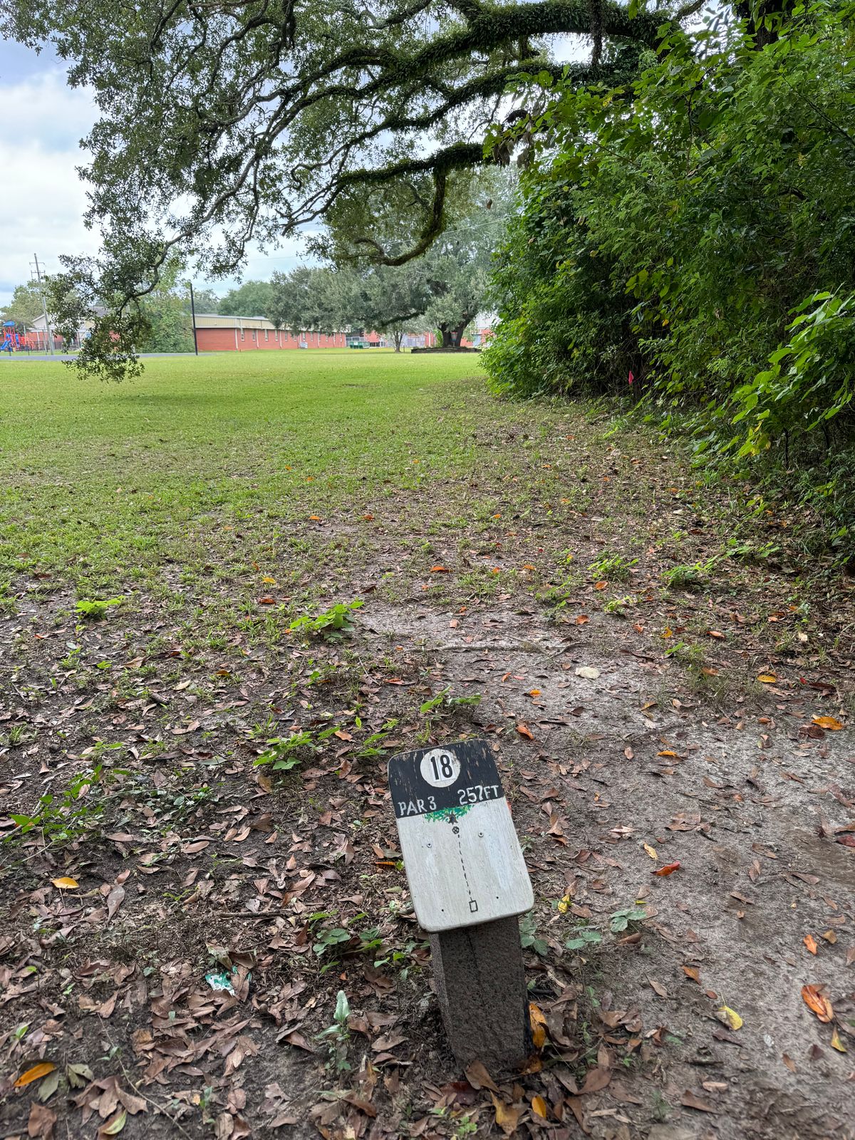 Hole 18 tee
