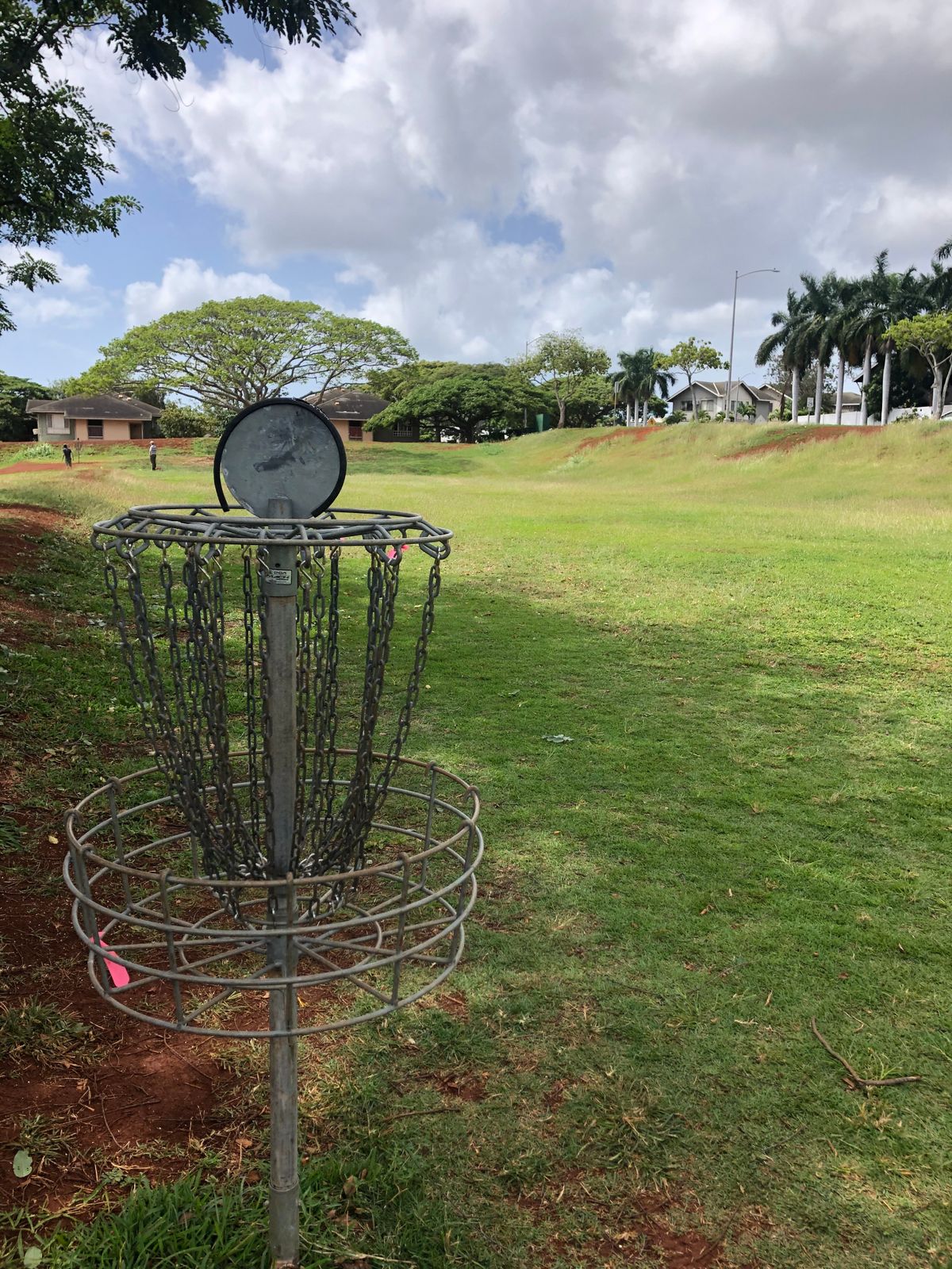 Hole one looking back at it!