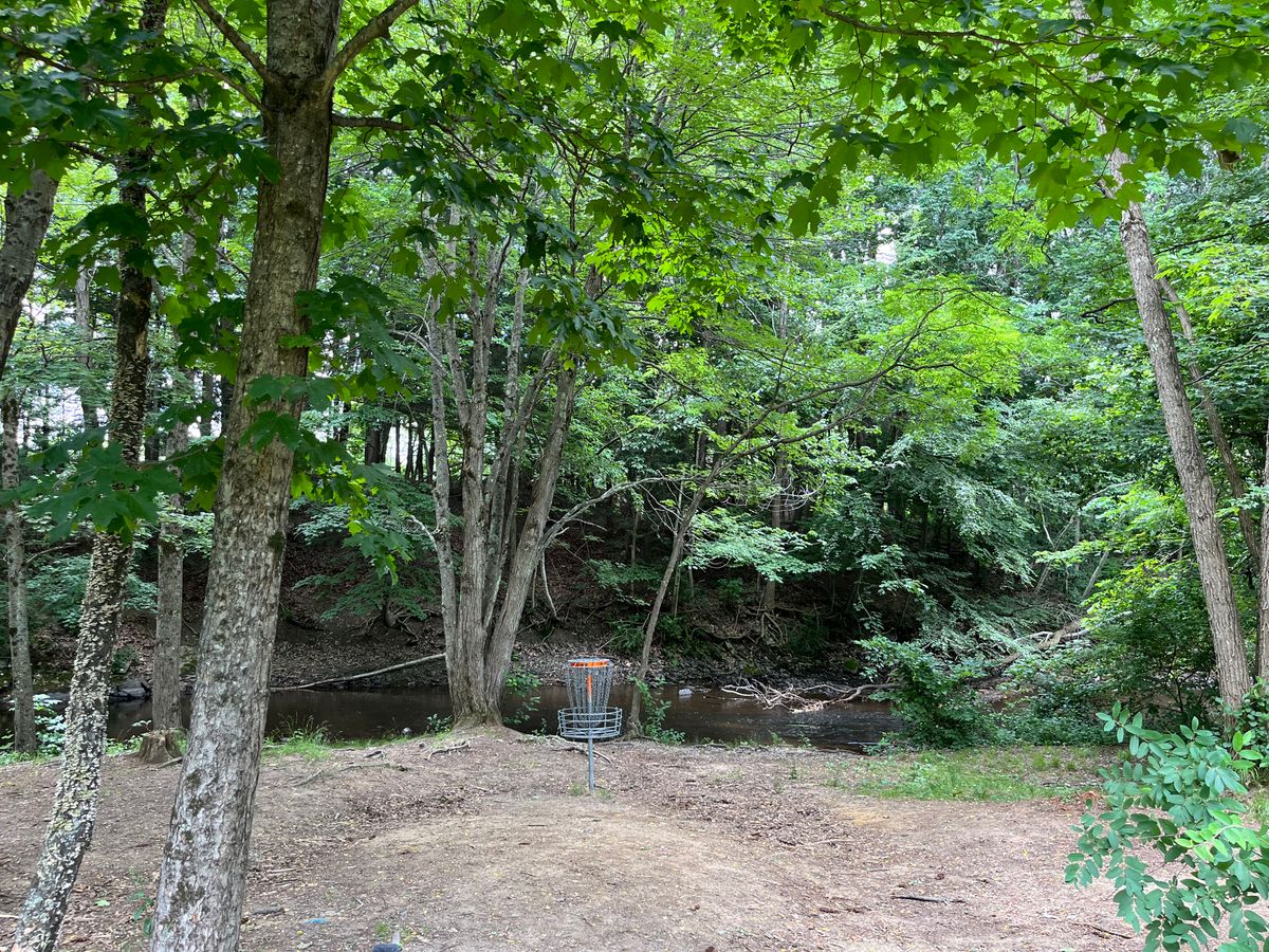 Basket on 10 with river in the background.