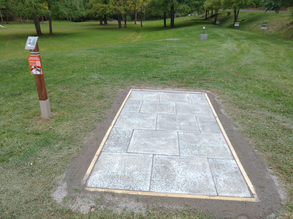 Hole 1 white tee
