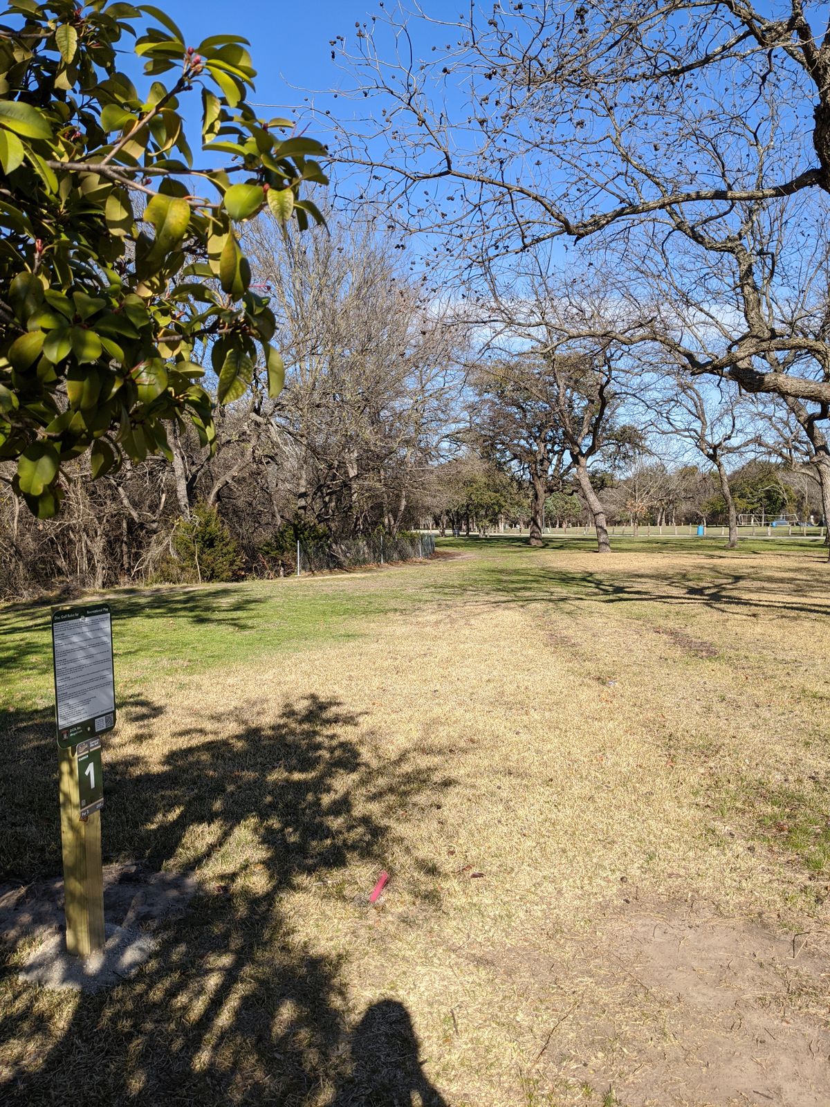 Hole 1 from the tee box