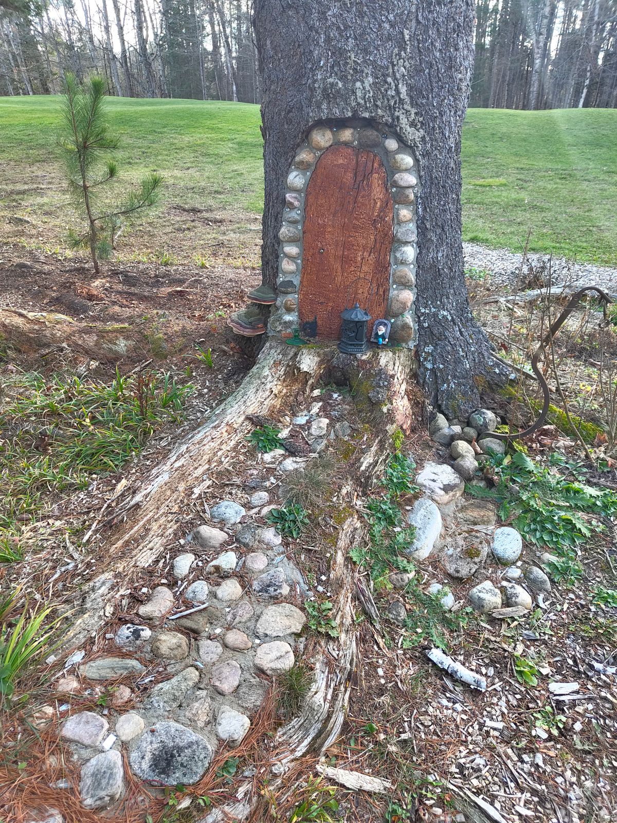 Right past hole #9