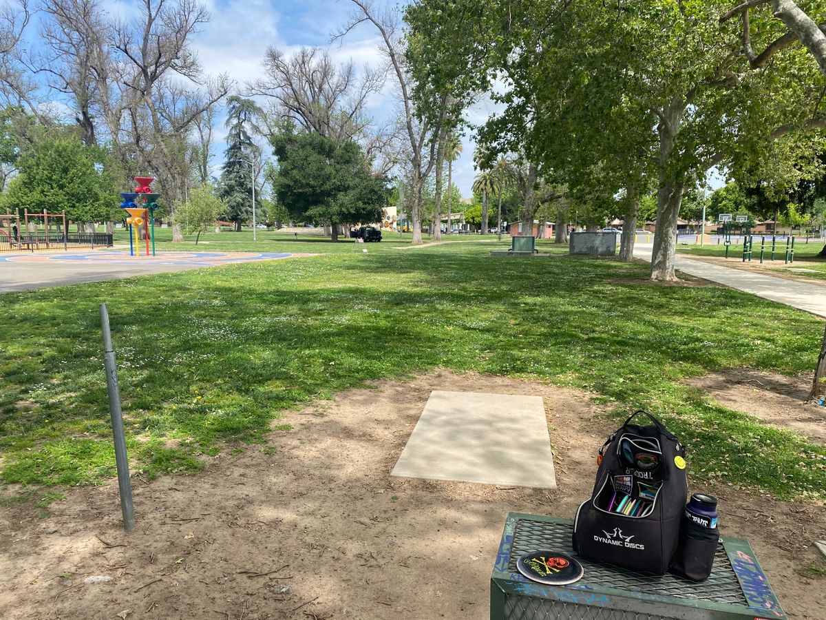 Someone stole the sign for hole 2!