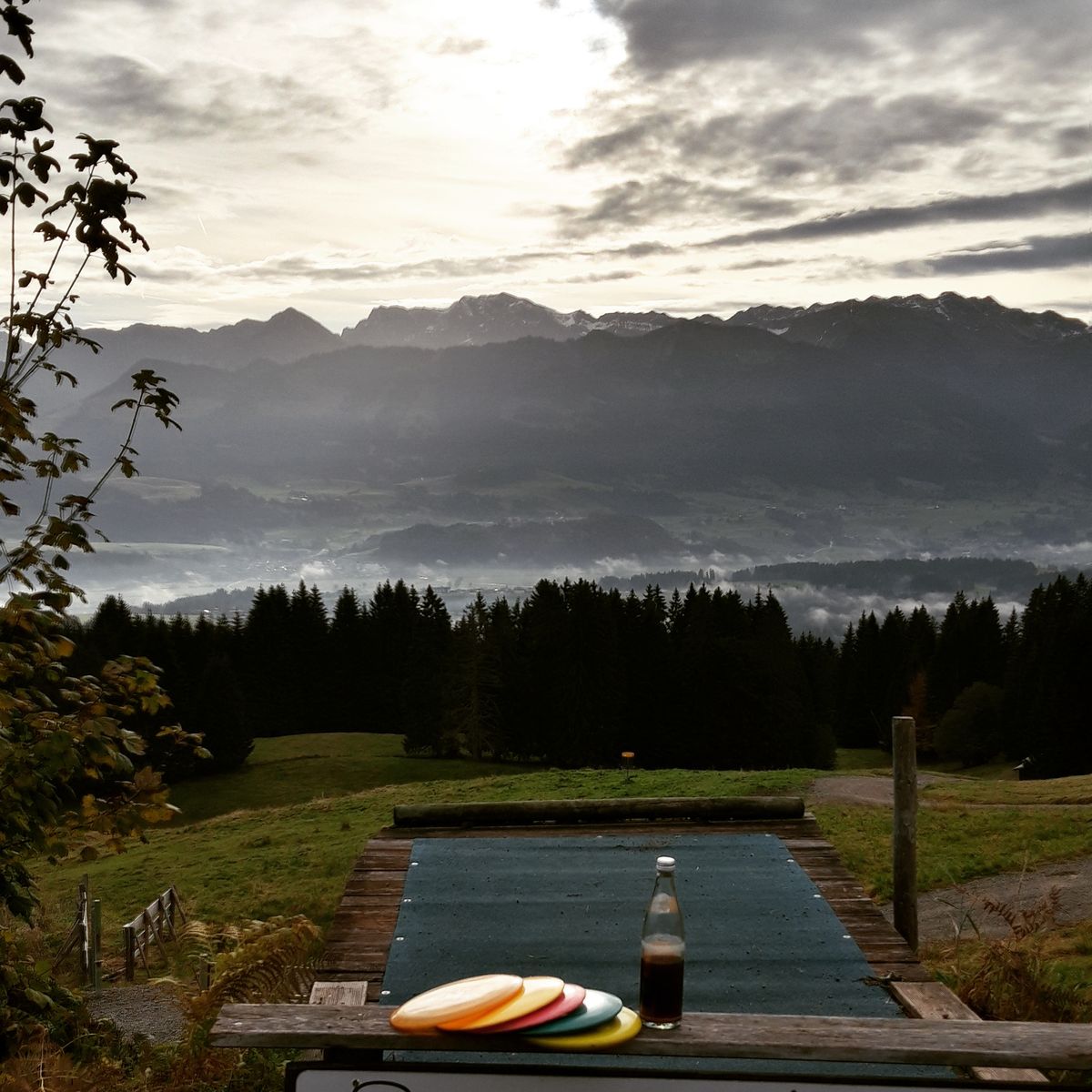 Perfect time to play in Ofterschwang is early morning in early October!