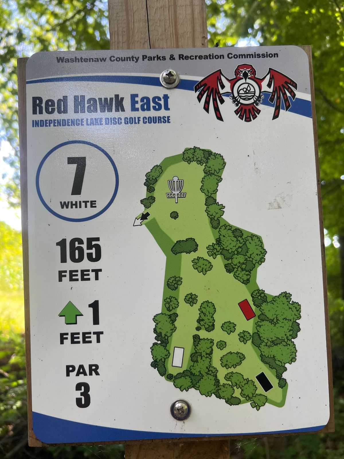 Hole 7 (White) - Hole Sign