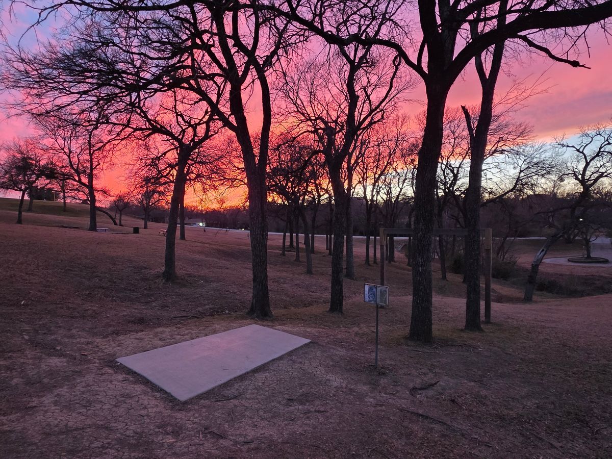 Hole 14 teepad from side