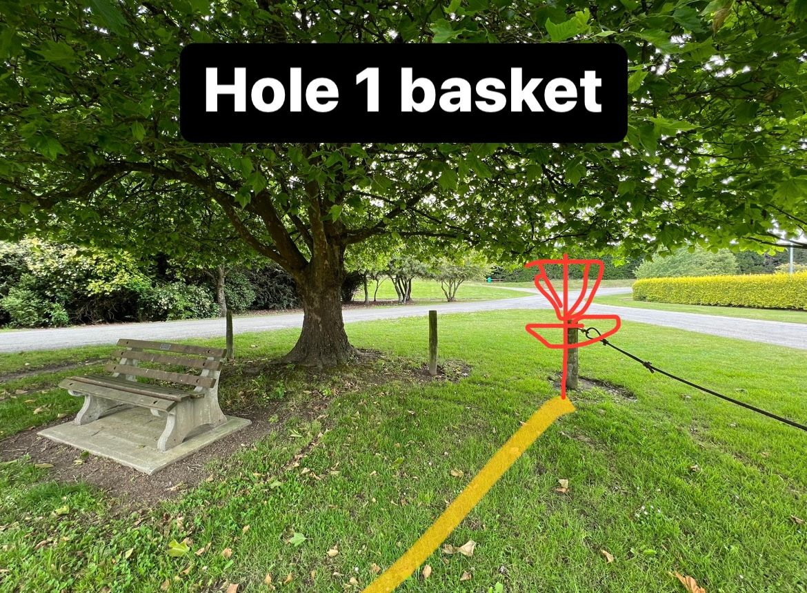 Hole 1 basket