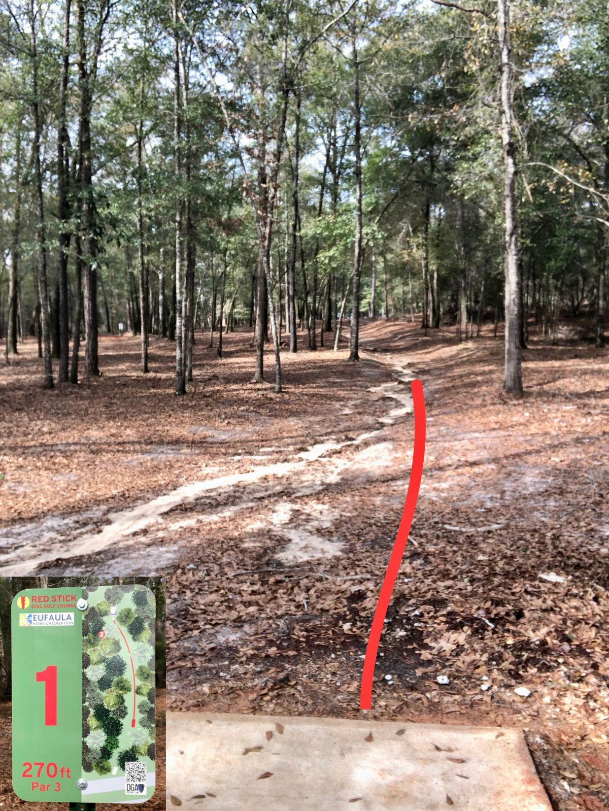 Hole 1 | SHORT pad