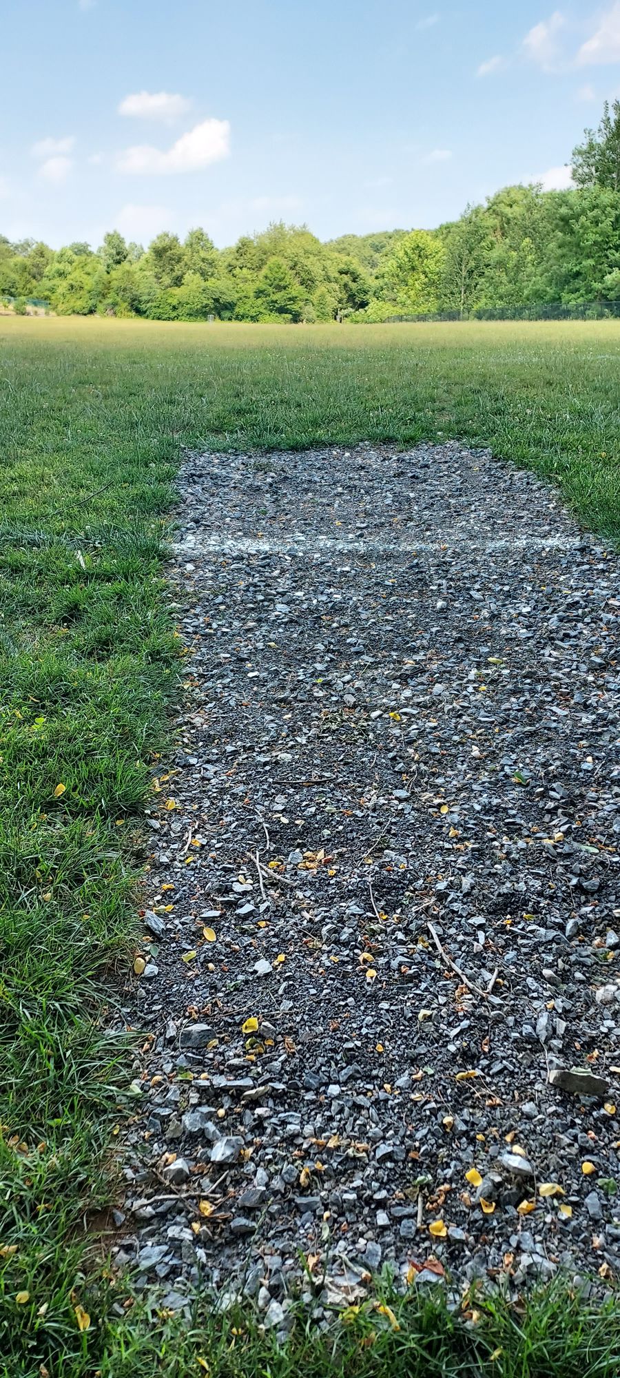 gravel tee pads that are not level