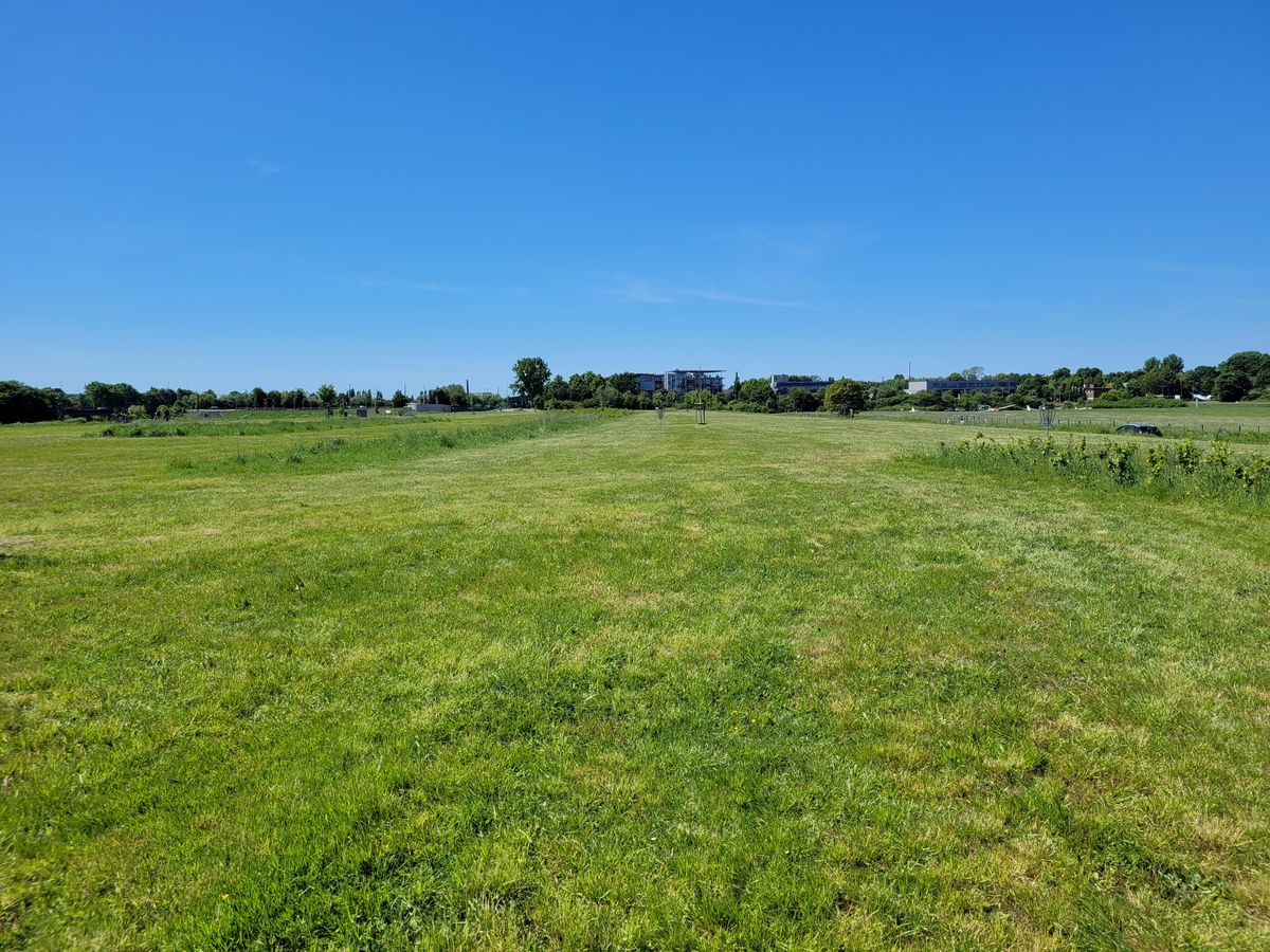 Open fiel, Lippeaue in Hamm, Germany NRW