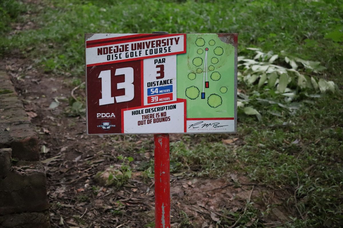 Hole 13 Tee Sign