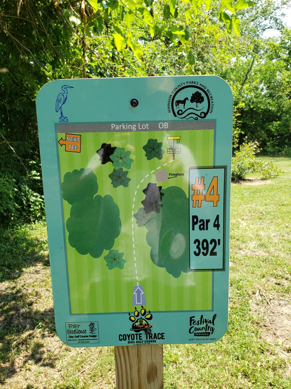 #4 Tee-Off sign closeup.