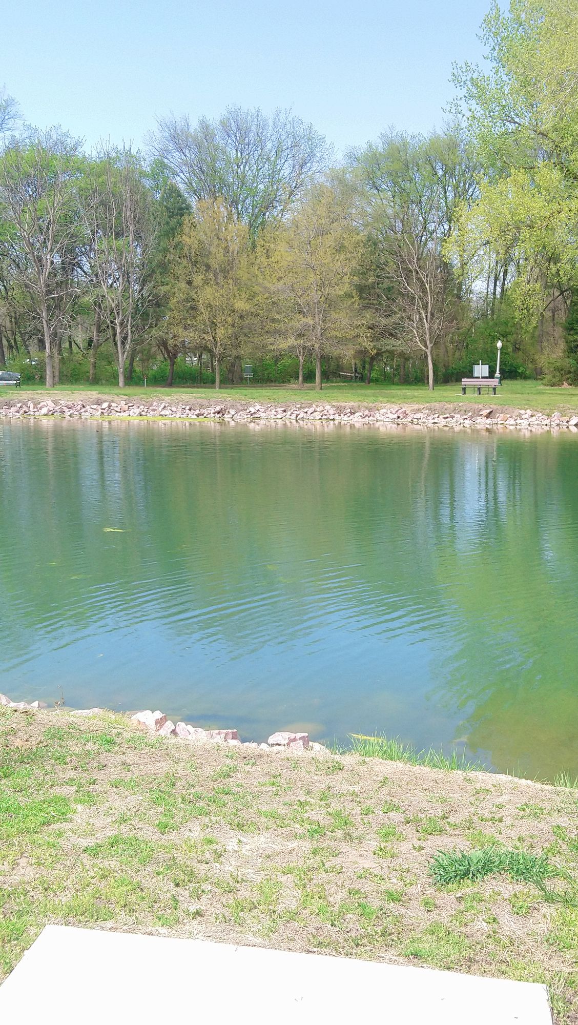 Hole 2, green pad.