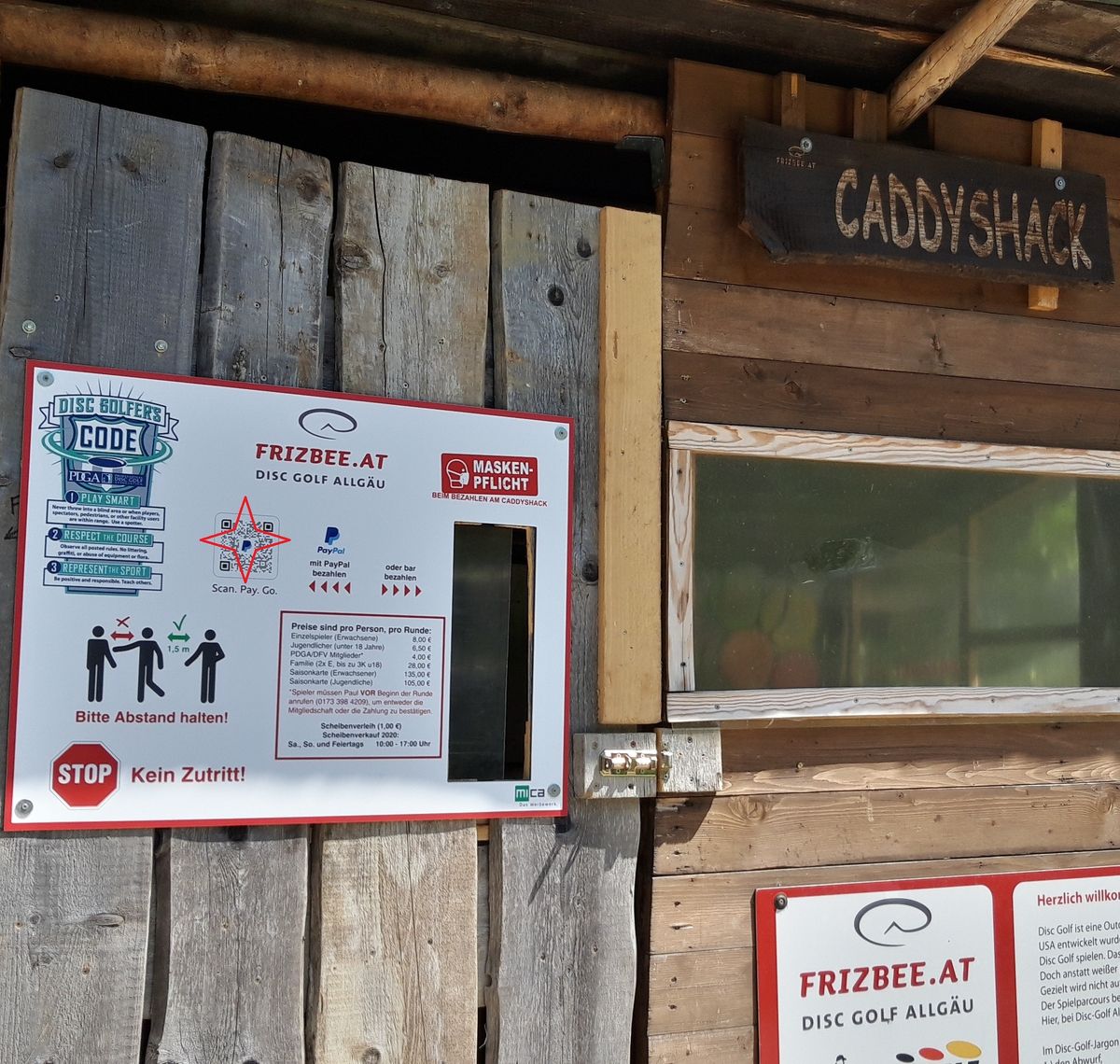 Pay with PayPal at the Caddyshack