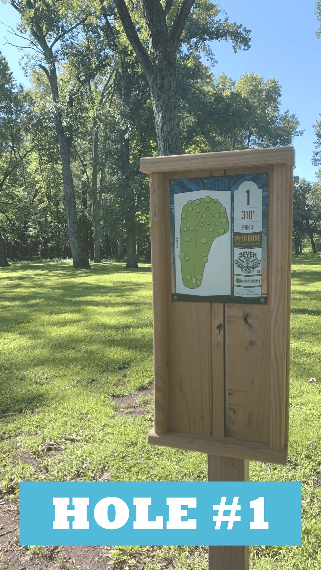 Hole 1 - Sign