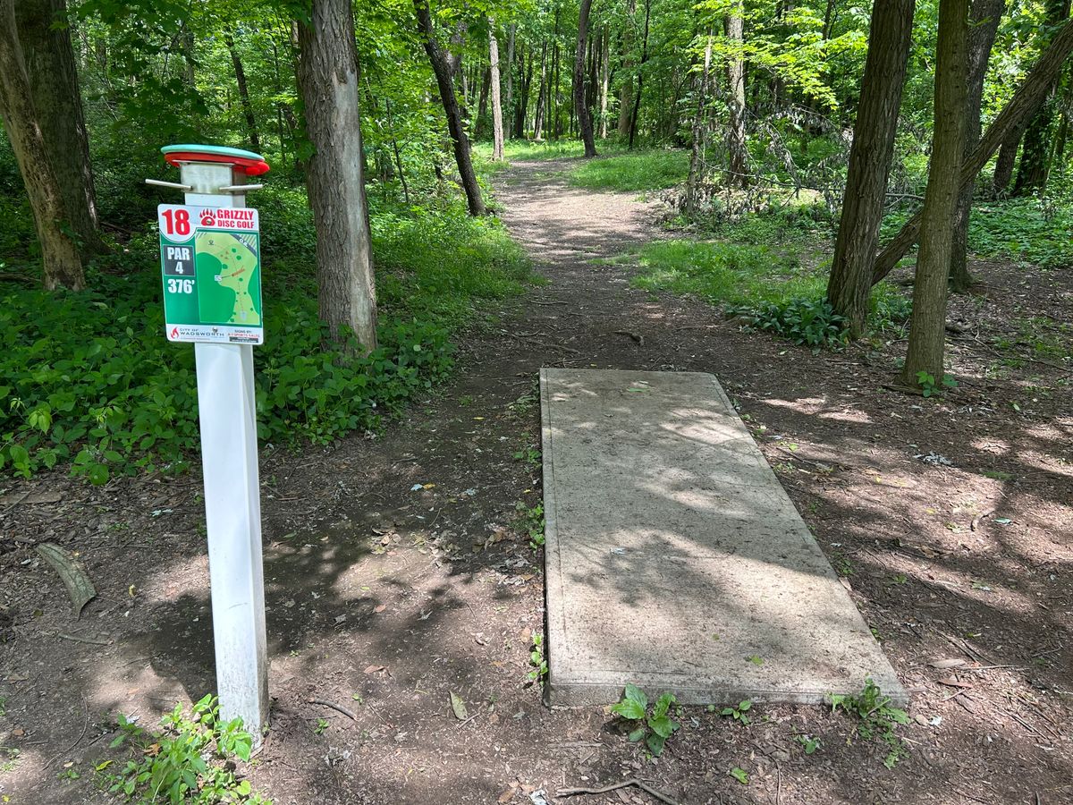 Hole 18 tee